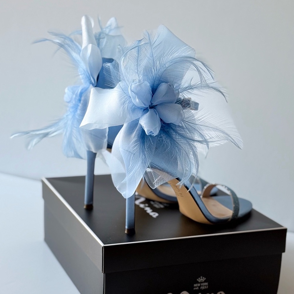 Stiletto Heels - powder blue.